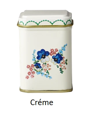 Rice Tin Spice Jar Beautiful Print 5 Assorted Colors Lavendel