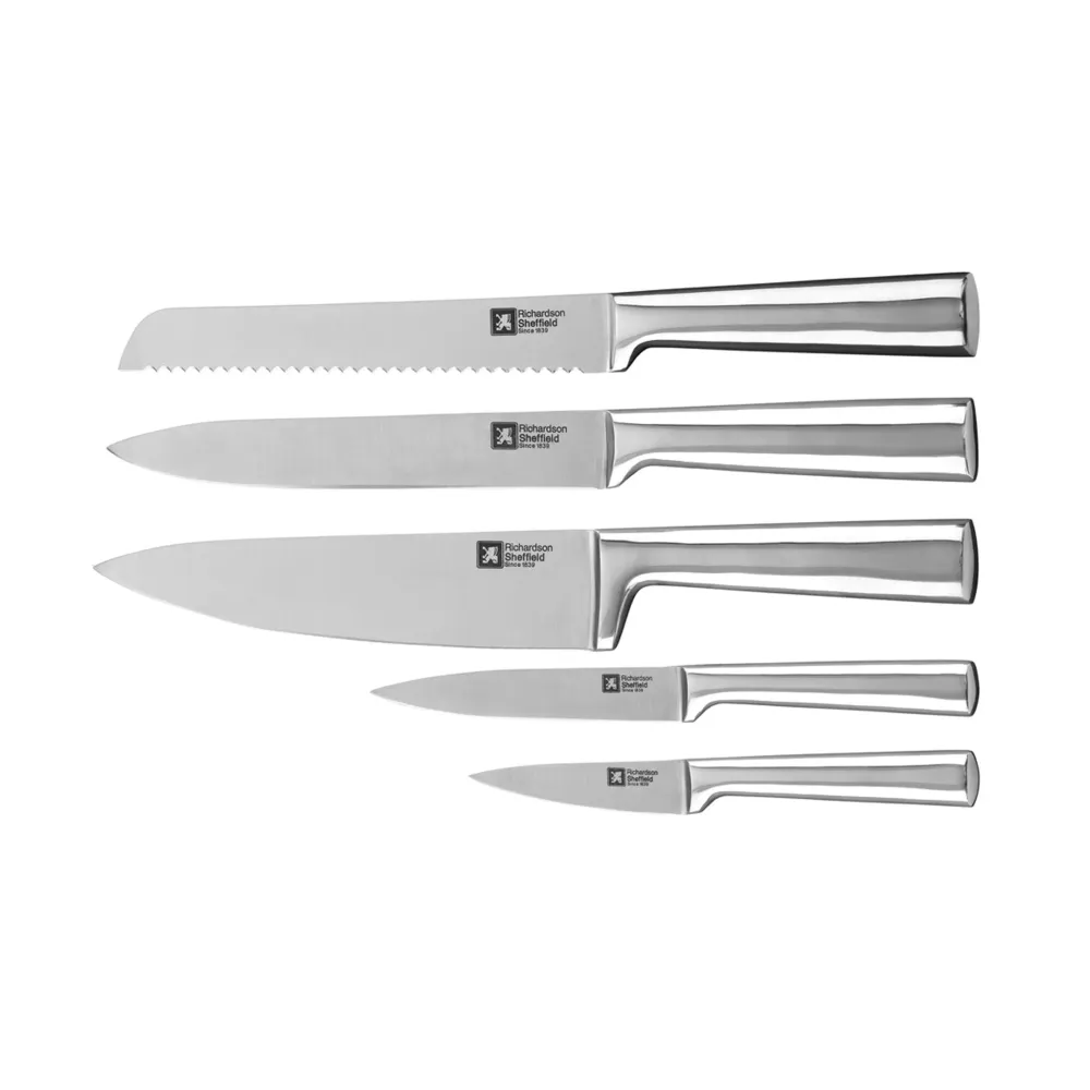 Richardson Sheffield - Visage 5-Delige Messenset met Magnetische Messenhouder - Bamboe