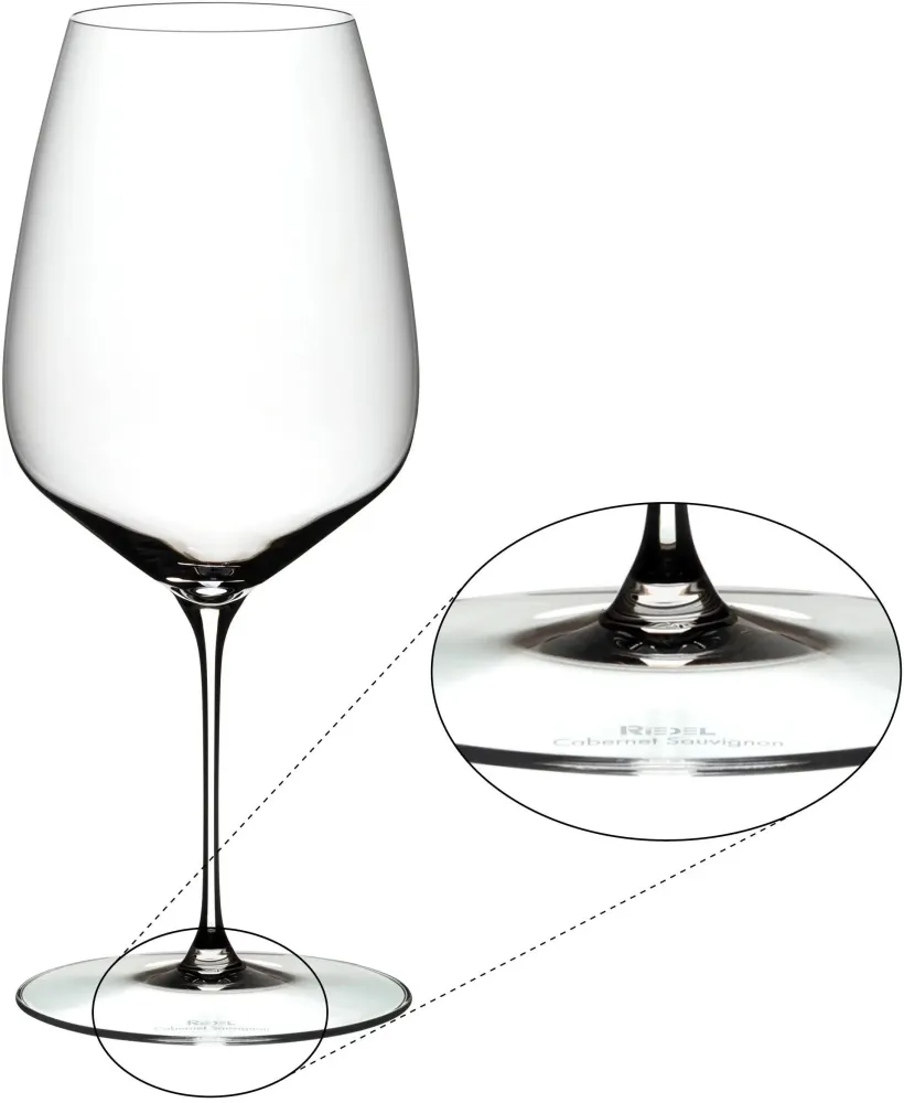 Riedel Rode Wijnglazen Veloce - Cabernet Sauvignon / Merlot - 829 ml - 2 stuks