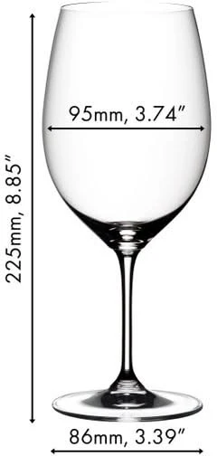 Riedel Rode Wijnglazen Vinum - Cabernet / Merlot - 650 ml - Pay 6 Get 8