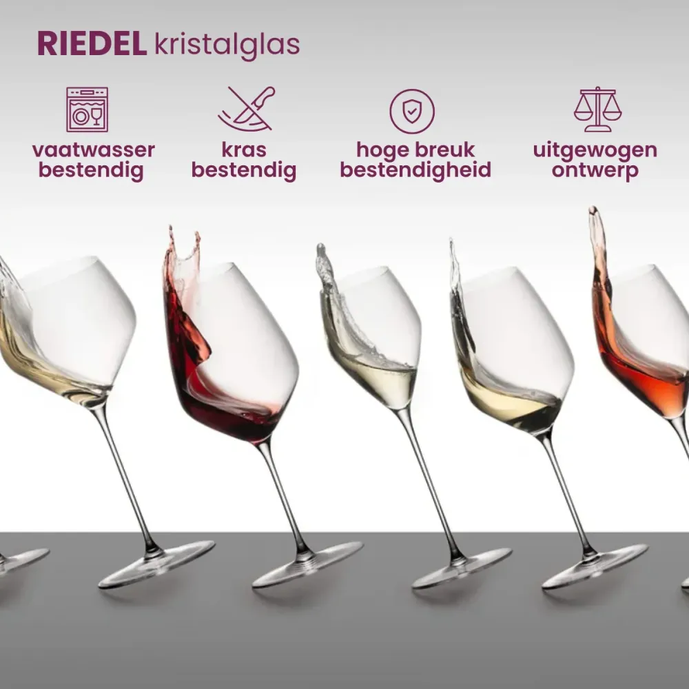 Riedel Rode Wijnglazen Vinum - Cabernet / Merlot - 650 ml - 2 stuks