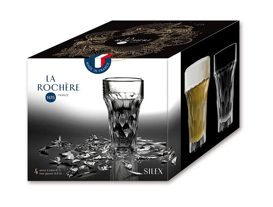 La Rochère Silex Bierglas 42 cl - Doos 4 stuks