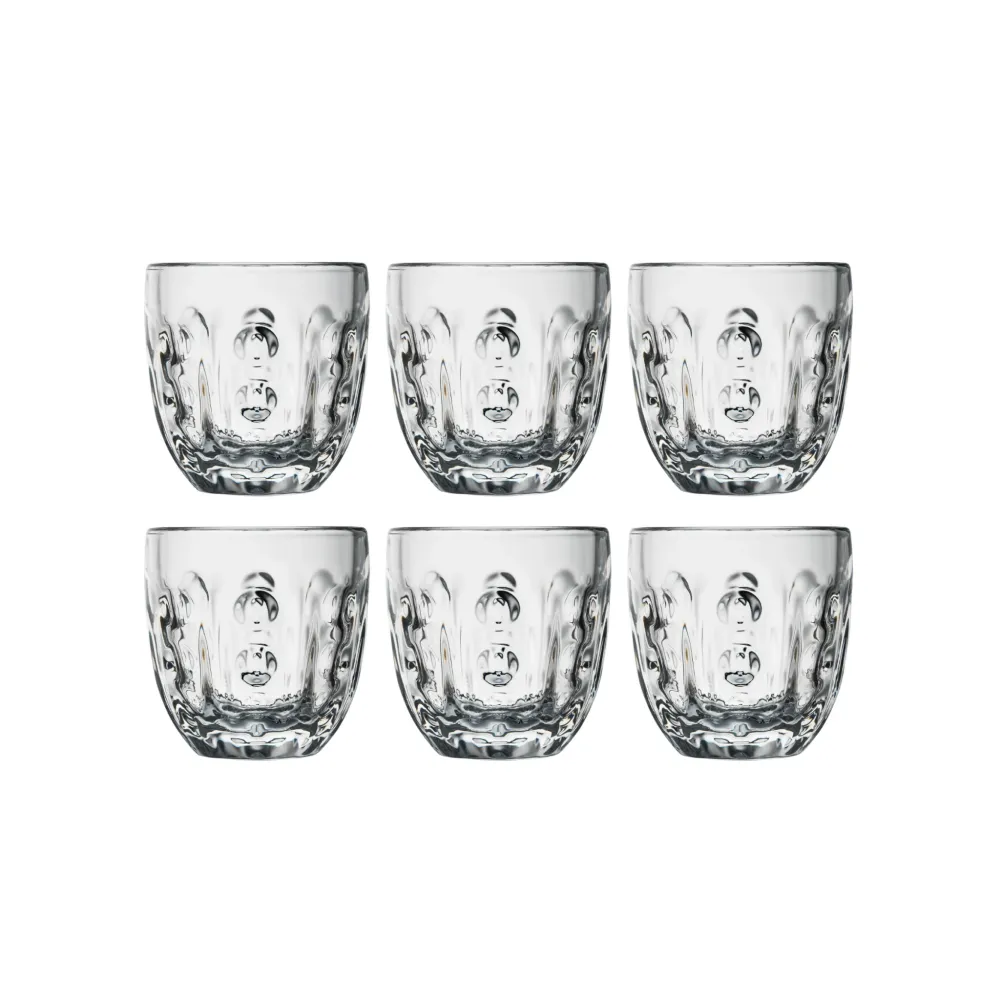 La Rochère Troquet Geometrique Espressoglas 10 cl - Doos 6 Stuks