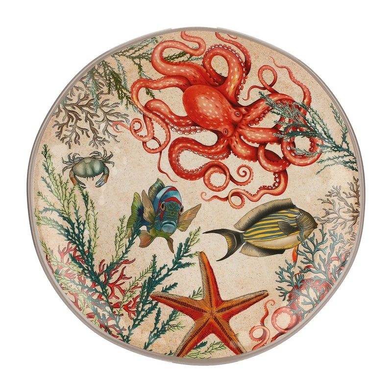 Rose & Tulipani Sea Life Ronde schotel 42cm
