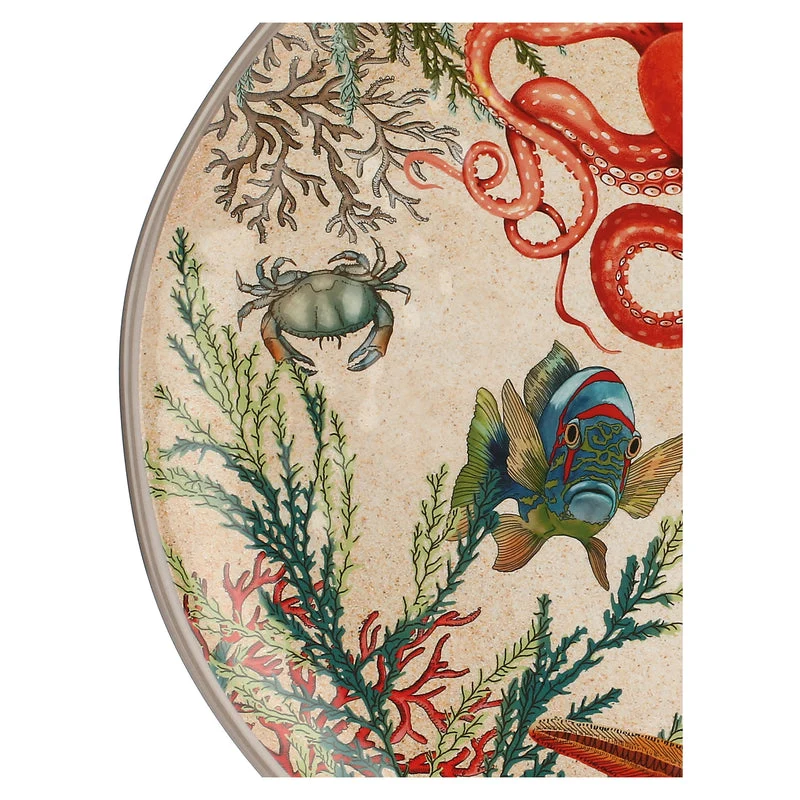 Rose & Tulipani Sea Life Ronde schotel 42cm