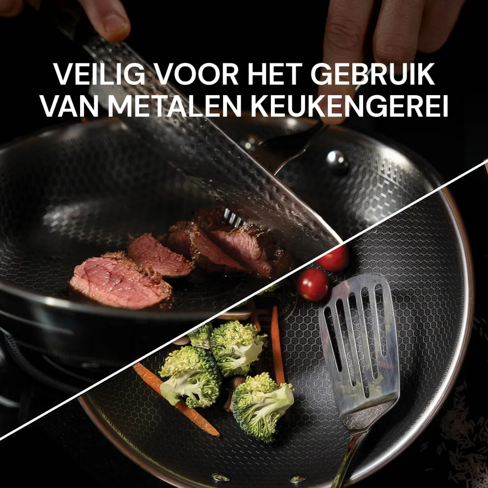Rosmarino HexaPRO pannenset 4 delig - 24cm