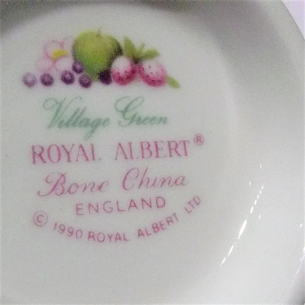 Royal Albert set van 6 Village Green theekopjes Bone China porselein /0148