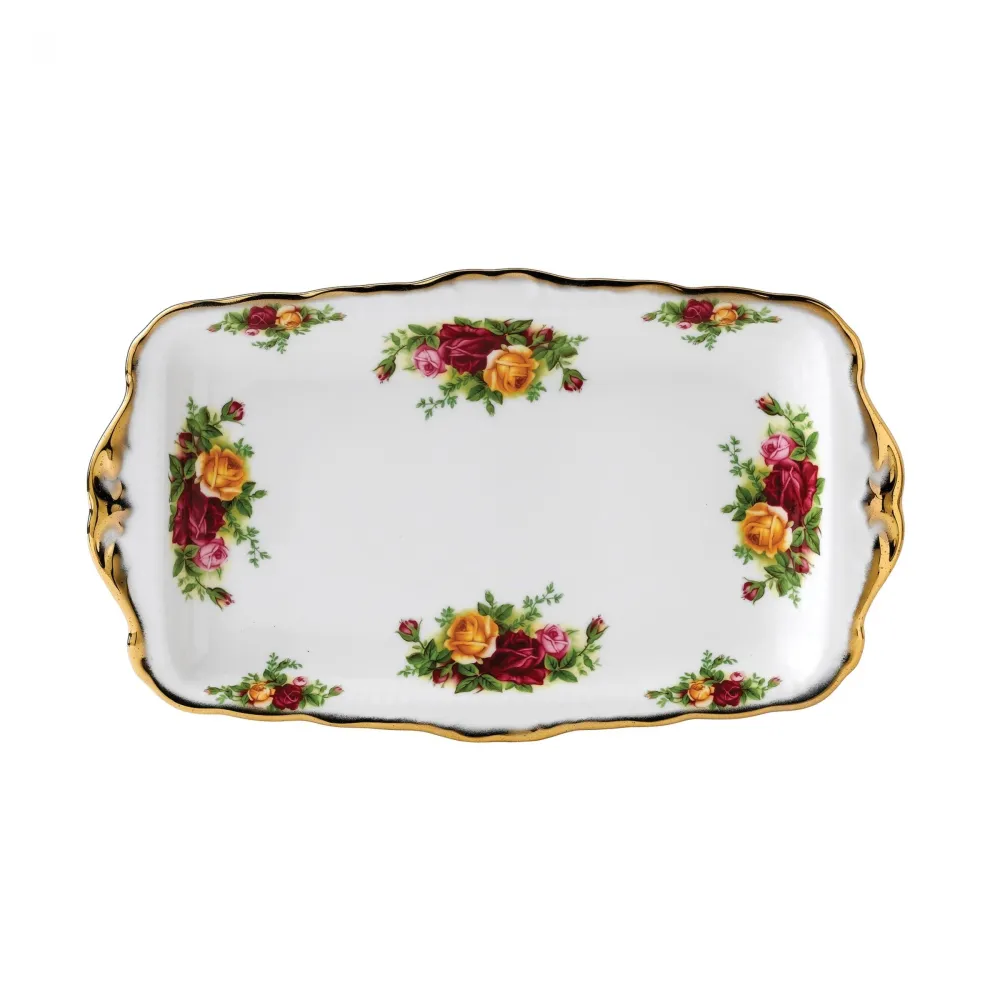 Royal Albert thee-/koffieservies 5 stuks Old Country Roses bone china porselein gouden afwerking /36130