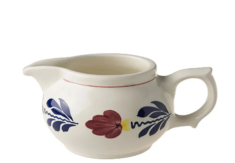 Royal Boch Boerenbont Melkkan 0,31l Crème met decor Aardewerk