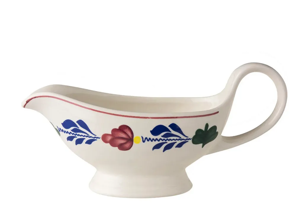Royal Boch Boerenbont Sauskom 0,43l Crème met decor Aardewerk