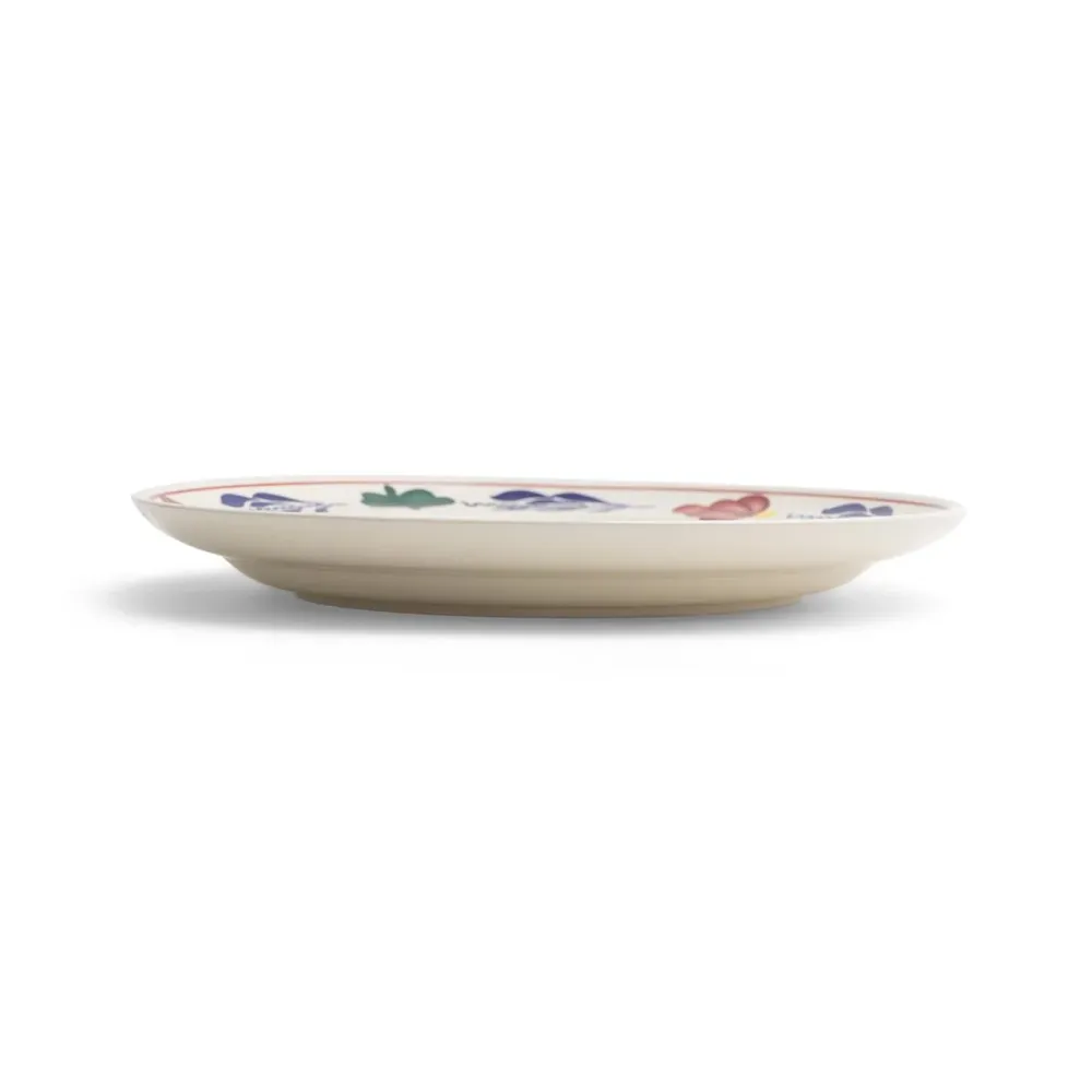 Royal Boch bord Boerenbont - set van 6 - ø24cm - keramiek