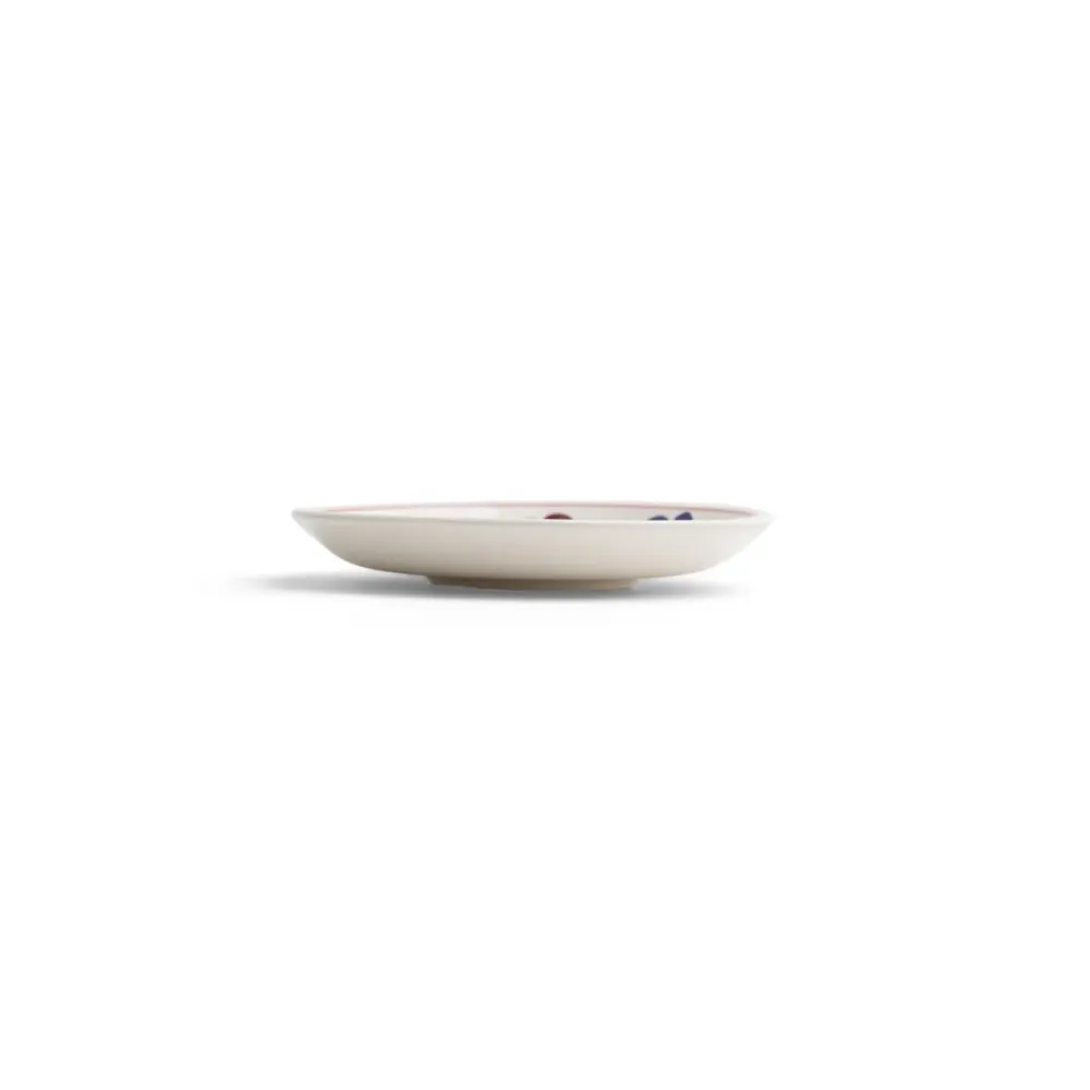 Royal Boch petit four Boerenbont - set van 6 - ø11cm - keramiek