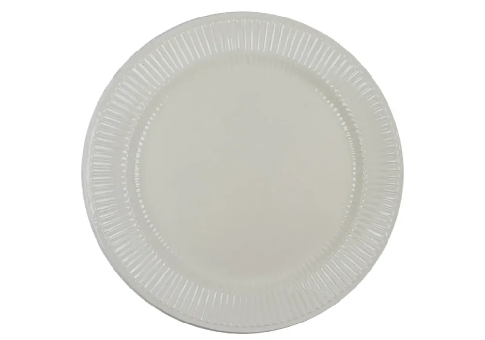 Royal Boch Vienne Set 4 Borden van 31cm Crème Aardewerk