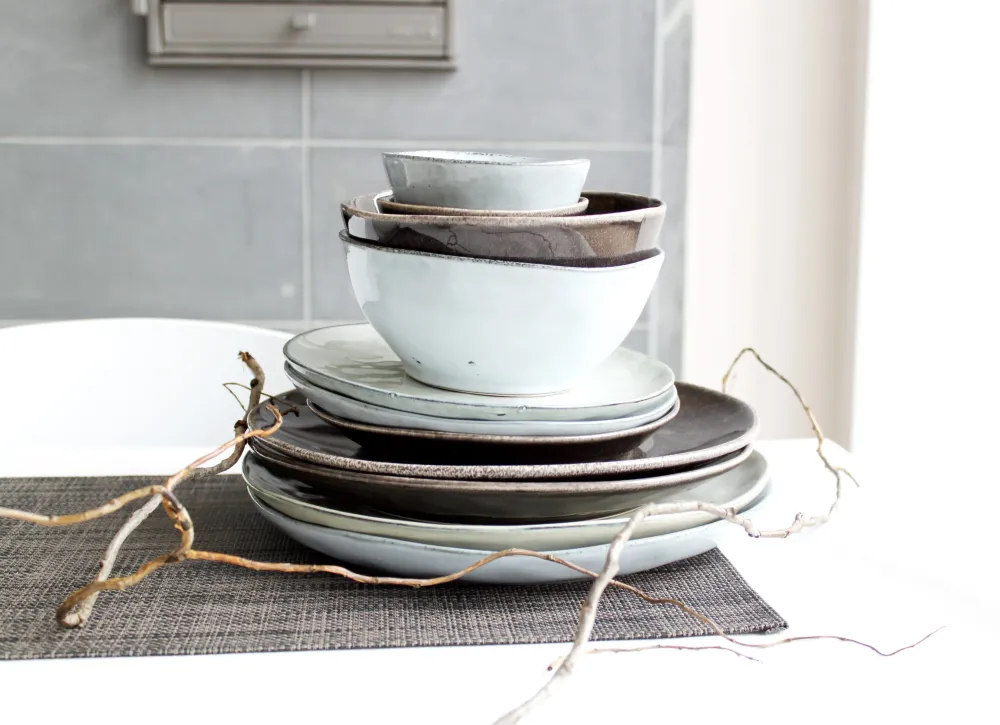 Salt & Pepper Dinerborden Artisan Groen ø 26 cm - 4 Stuks