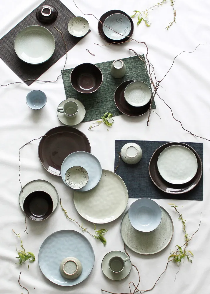 Salt & Pepper Ontbijtborden / Dessertborden Artisan Groen ø 20 cm - 4 Stuks