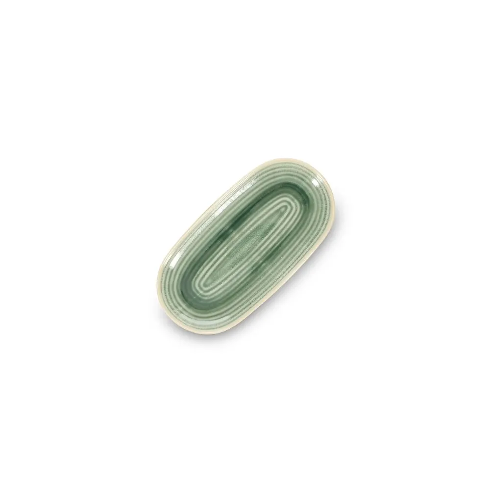 Salt&Pepper Cameo ovaal bord 33.5x18cm groen Salt & Pepper