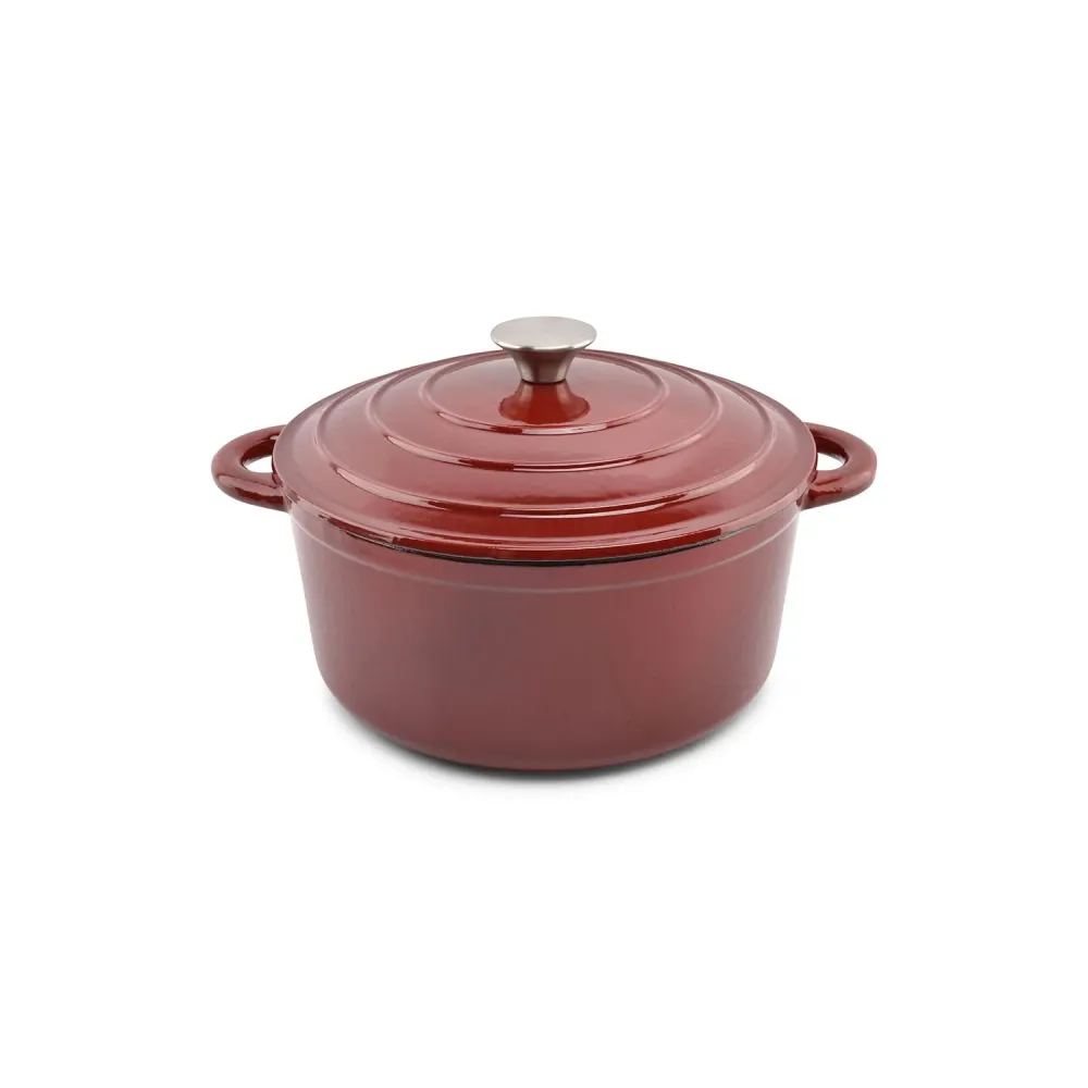 Salt&Pepper Ferno gietijzer stoofpot 26cm rood Salt & Pepper