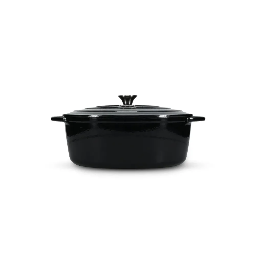 Salt&Pepper Ferno gietijzer stoofpot ovaal 41cm zwart Salt & Pepper