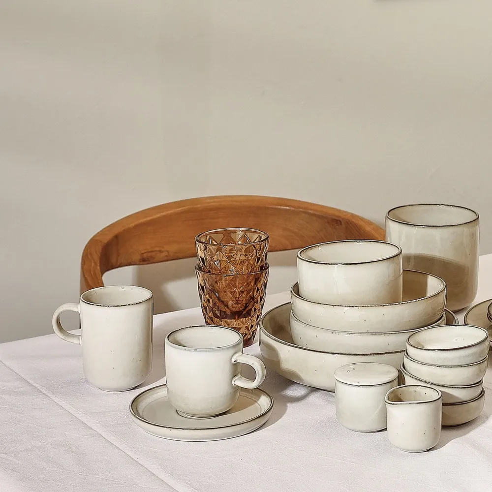 Salt&Pepper Meridian beker 33cl ivoor Salt & Pepper