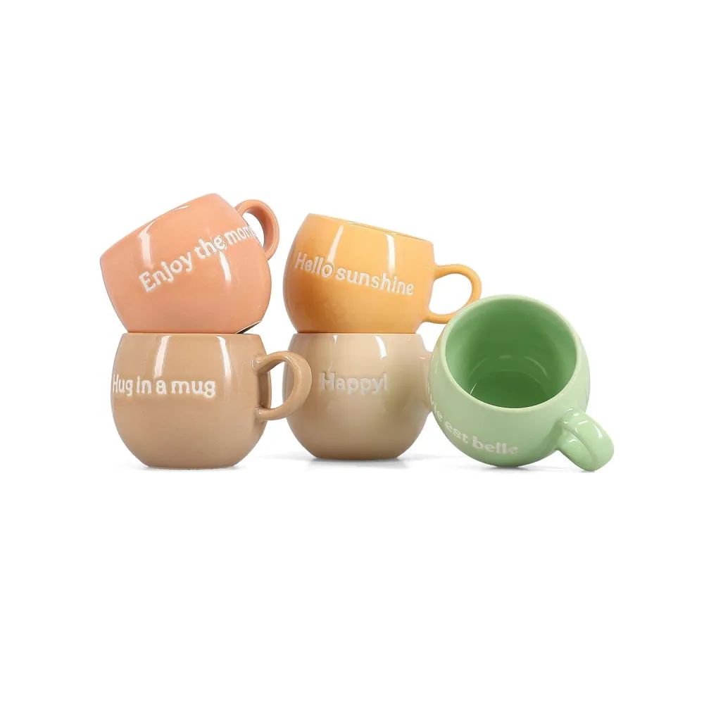 Salt&Pepper Mok /muggie "Happy" Salt & Pepper