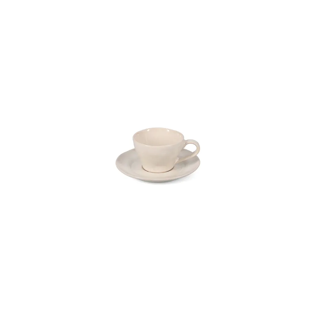 Salt & Pepper - Mokkaschotel 12,5cm beige Rocca - Set van 4 Salt&Pepper