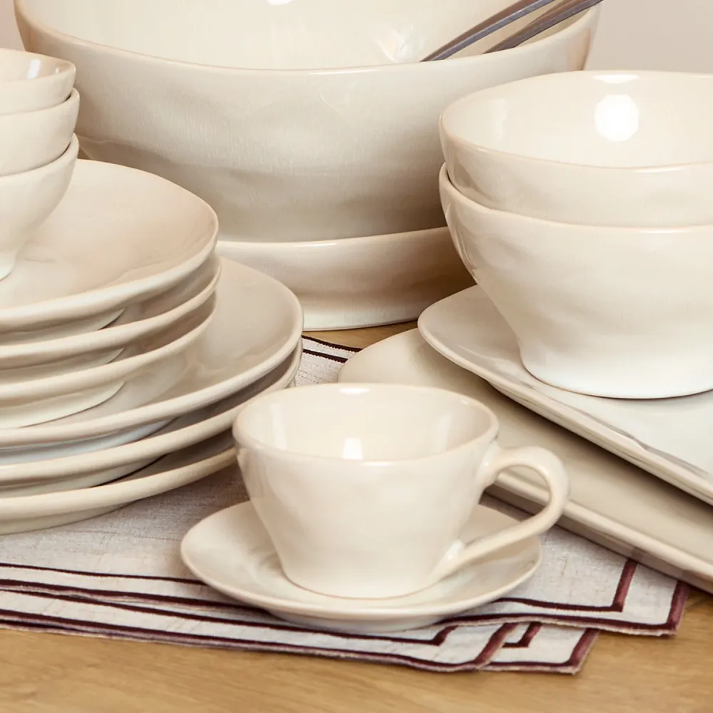 Salt & Pepper - Mokkaschotel 12,5cm beige Rocca - Set van 4 Salt&Pepper