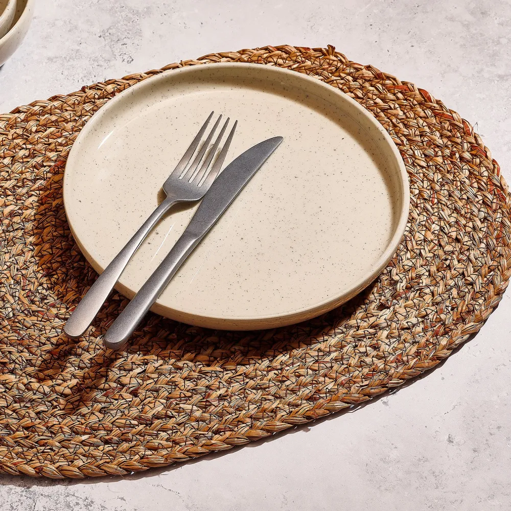 Salt & Pepper - Plat bord 27,5xH2,5cm vanille Blush - Set van 4 Salt&Pepper