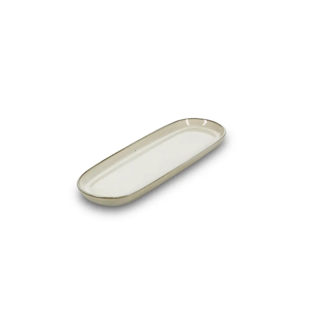 Salt & Pepper - Serveerschaal 29x10xH2cm ivoor Meridian - Set van 2 Salt&Pepper