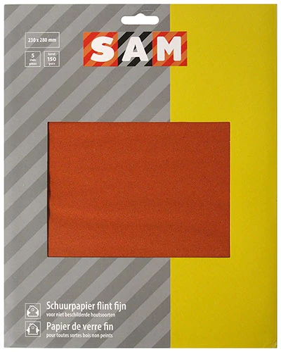 SAM SCHUURPAPIER DROOG FIJN 5VEL