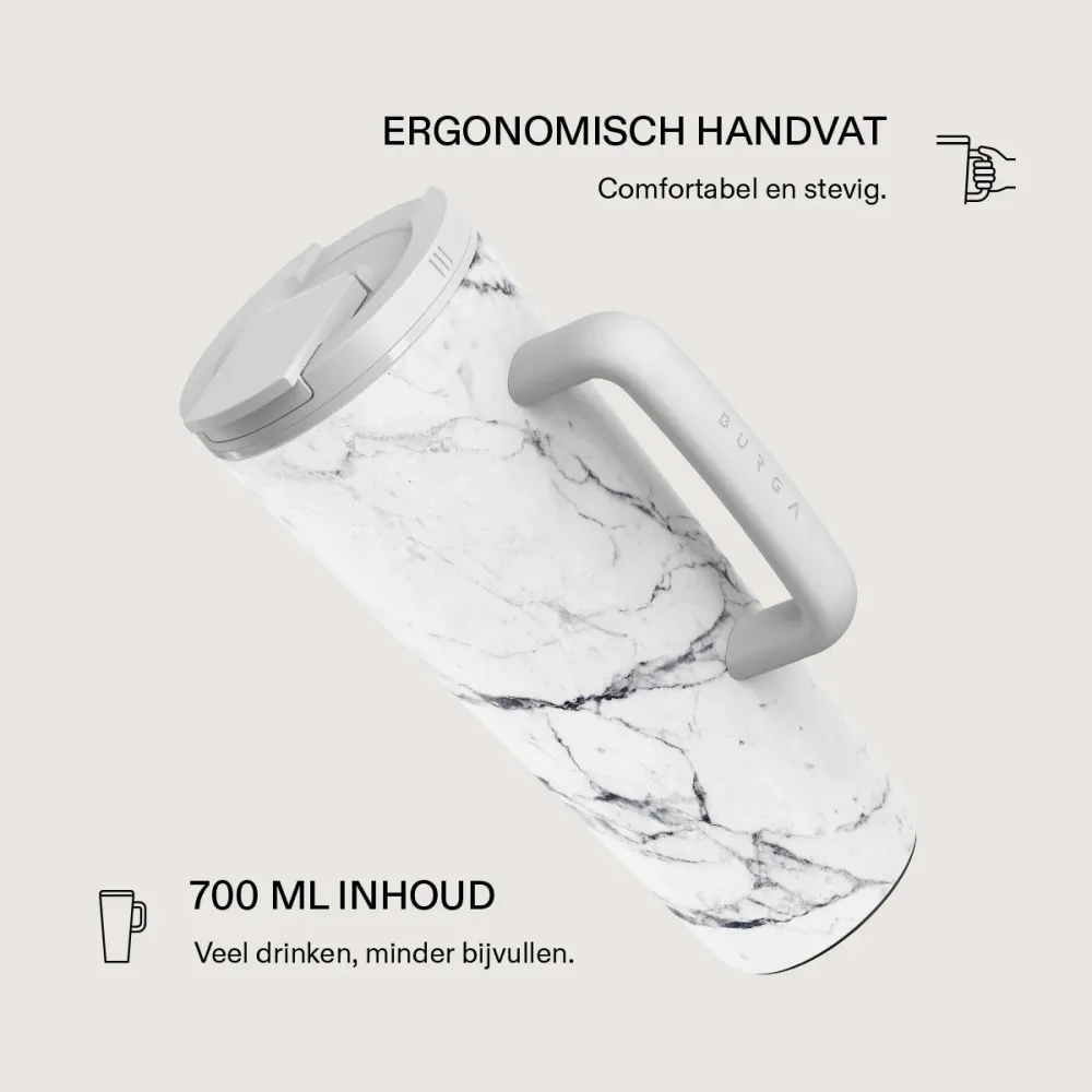 Satin White - EasyGrip reisbeker