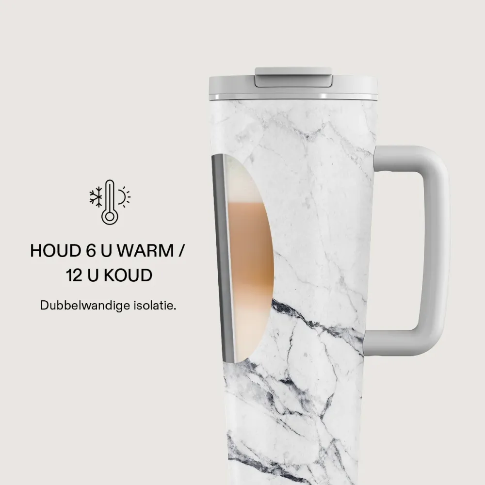 Satin White - EasyGrip reisbeker
