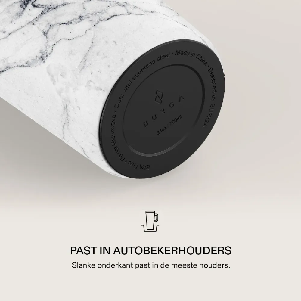 Satin White - EasyGrip reisbeker