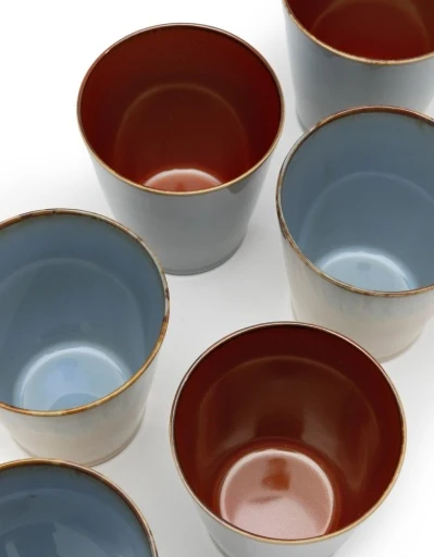 Serax - Anita Le Grelle - CONISCHE BEKER M SMOKY BLUE/RUST