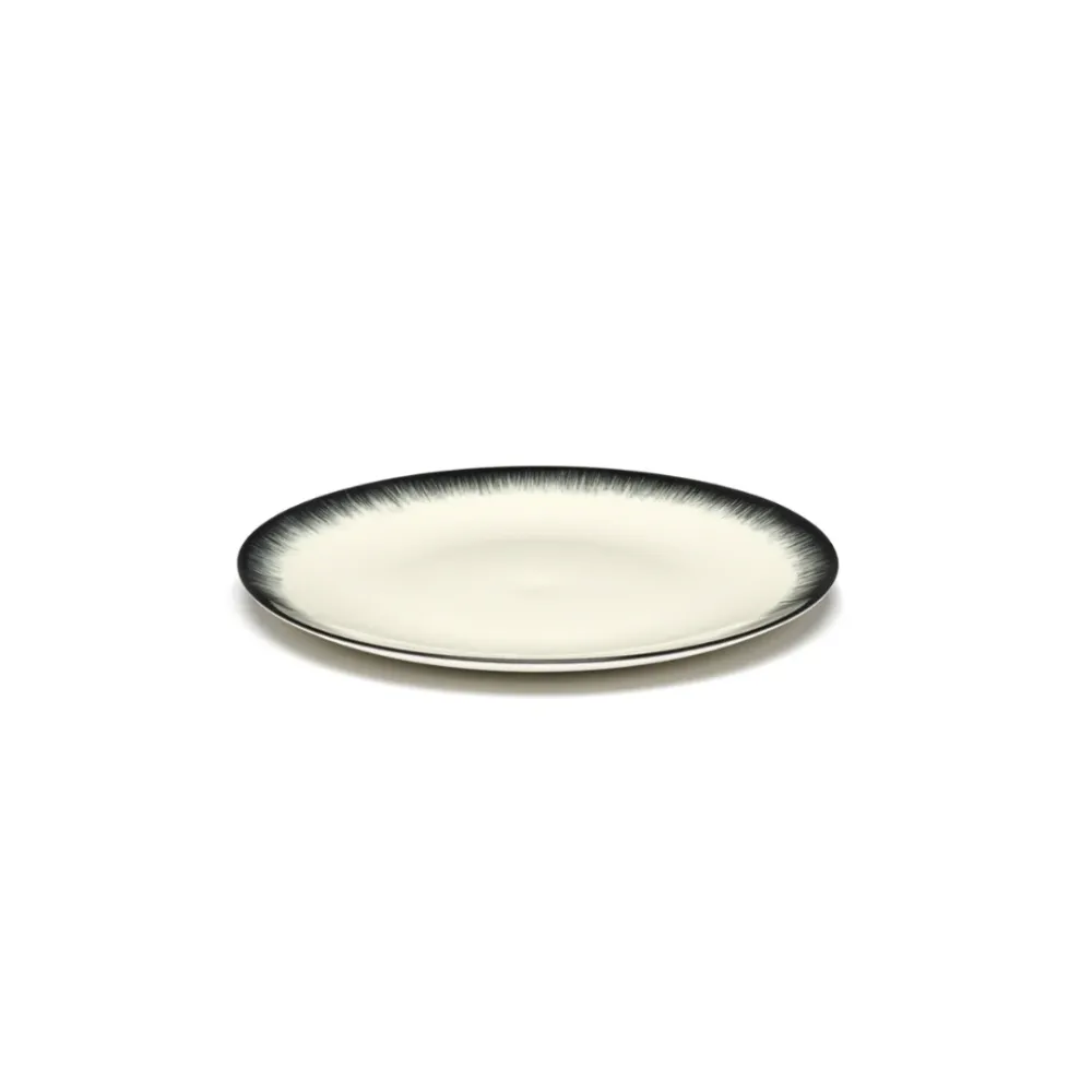 Serax Collectie Ann Demeulemeester Off-White/Black Bord Var.3 D17,5 cm