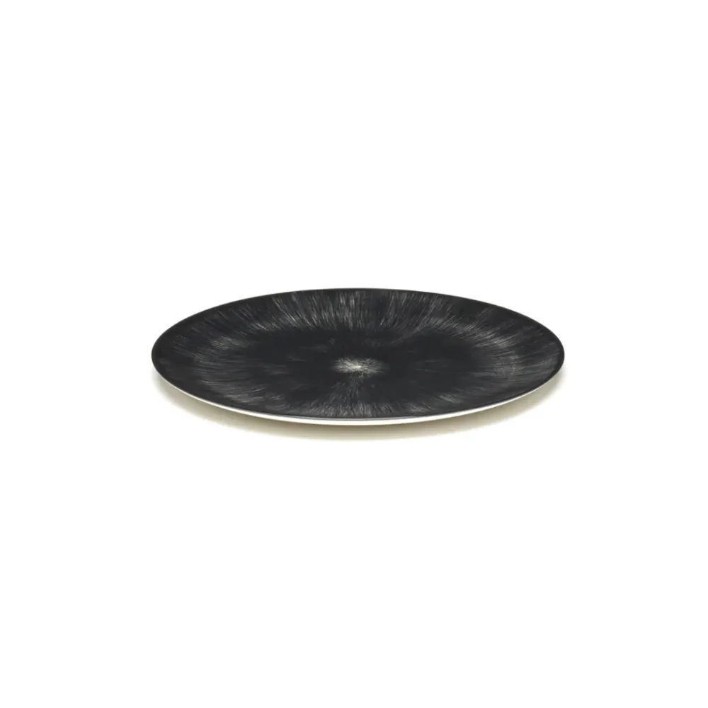 Serax Collectie Ann Demeulemeester Off-White/Black Bord Var.6 D24 cm