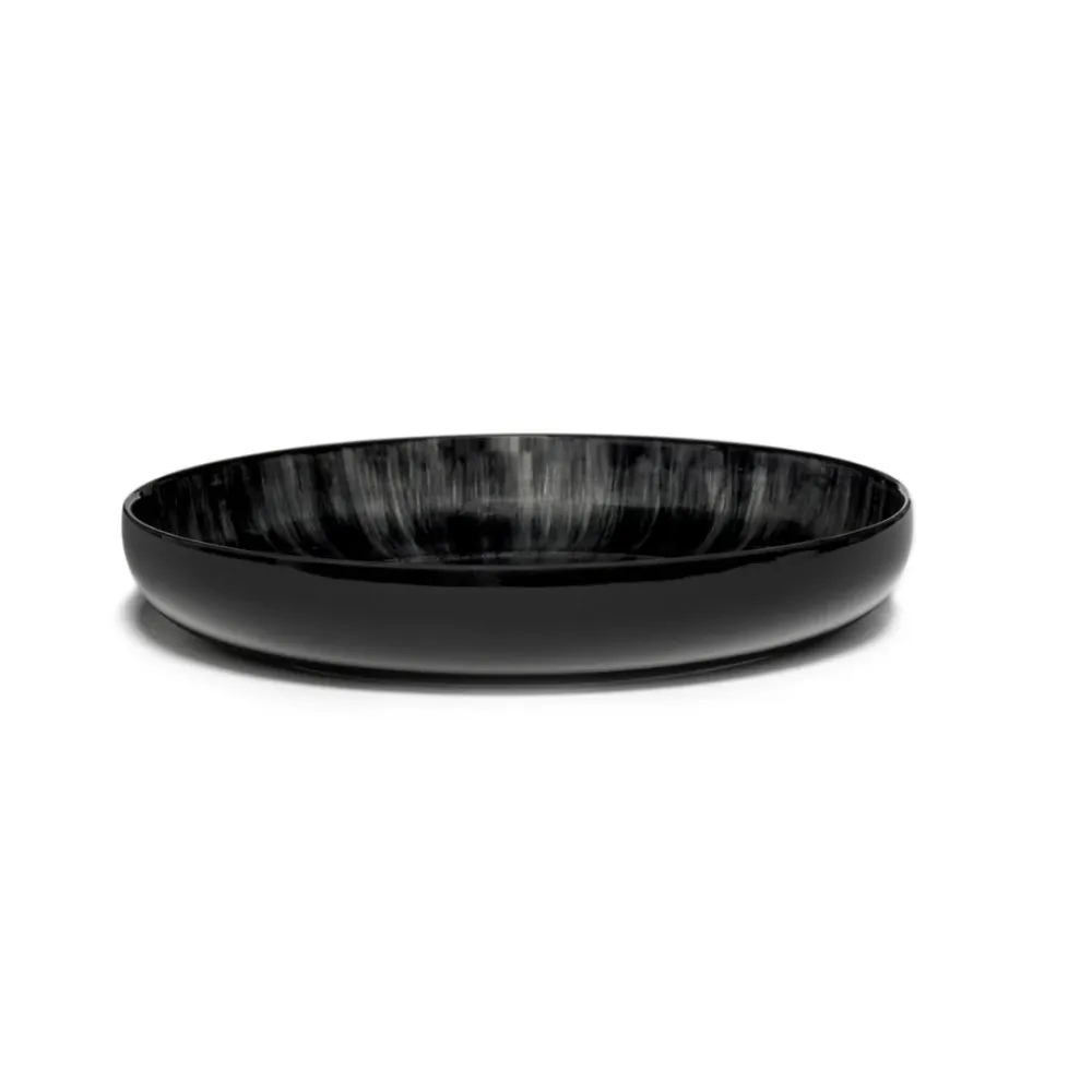 Serax Collectie Ann Demeulemeester Off-White/Black Hoog Bord Var.C D24 cm