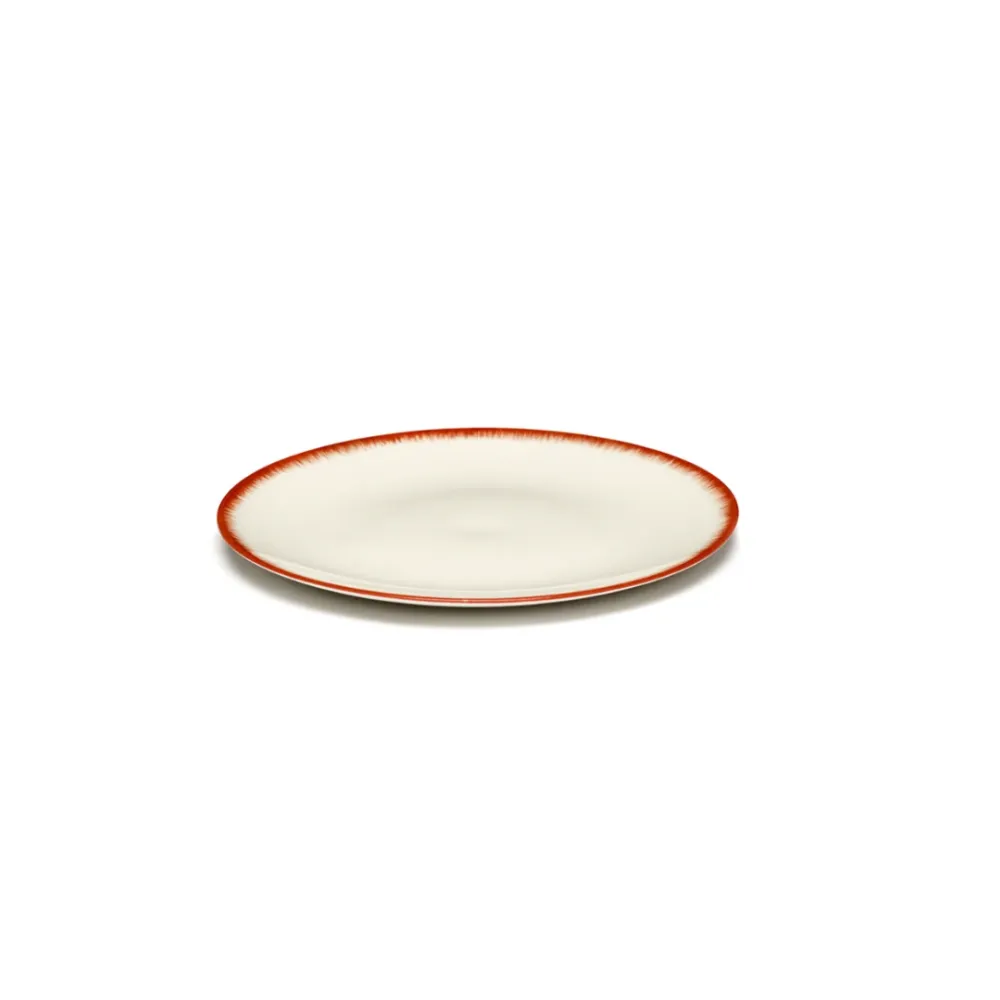 Serax Collectie Ann Demeulemeester Off-White/Red Bord Var.2 D14 cm