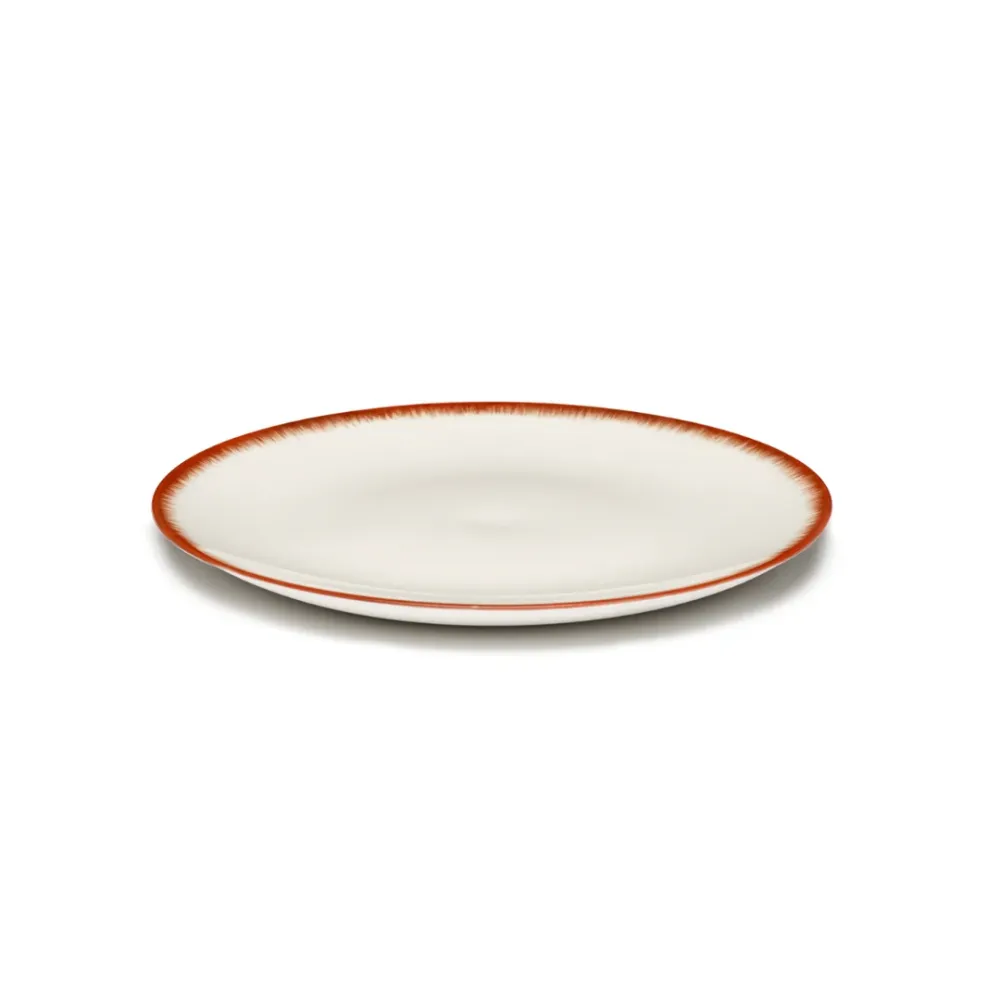 Serax Collectie Ann Demeulemeester Off-White/Red Bord Var.2 D28 cm