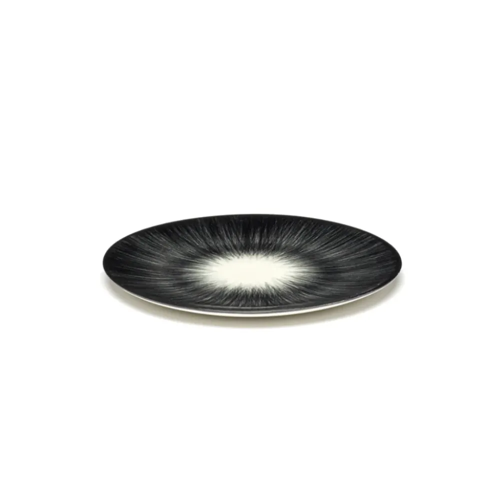 Serax Collectie Ann Demeulemeester Off-White/Zwart Bord Var.5 D14 cm