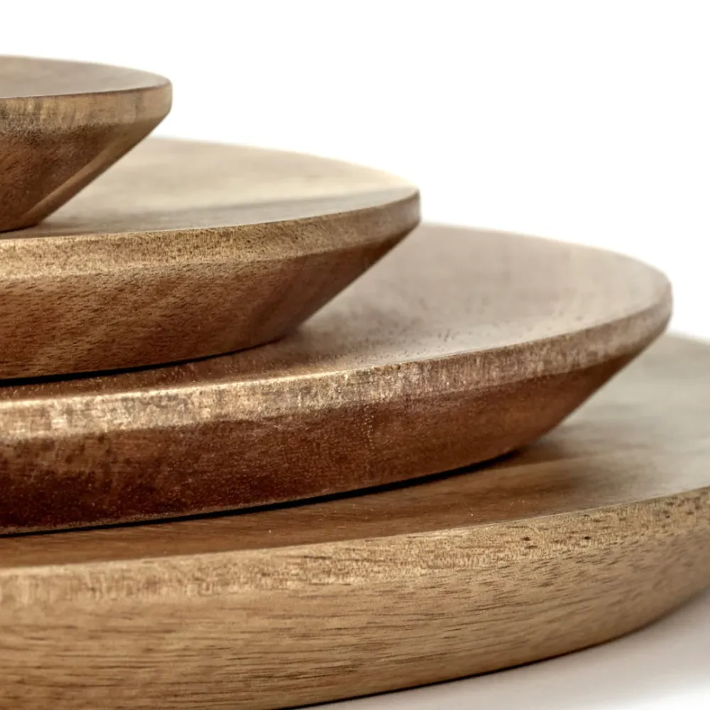 Serax Collectie Simple Houten Dunes Bord L l26 x b26 x h1,5 cm