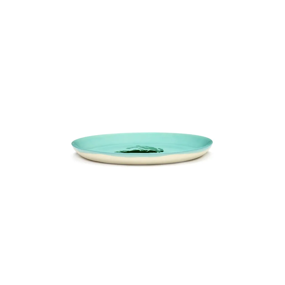Serax Feast Collectie Ottolenghi Azure Artisjok Groen bord M l22,5 x b22,5 x h2 cm