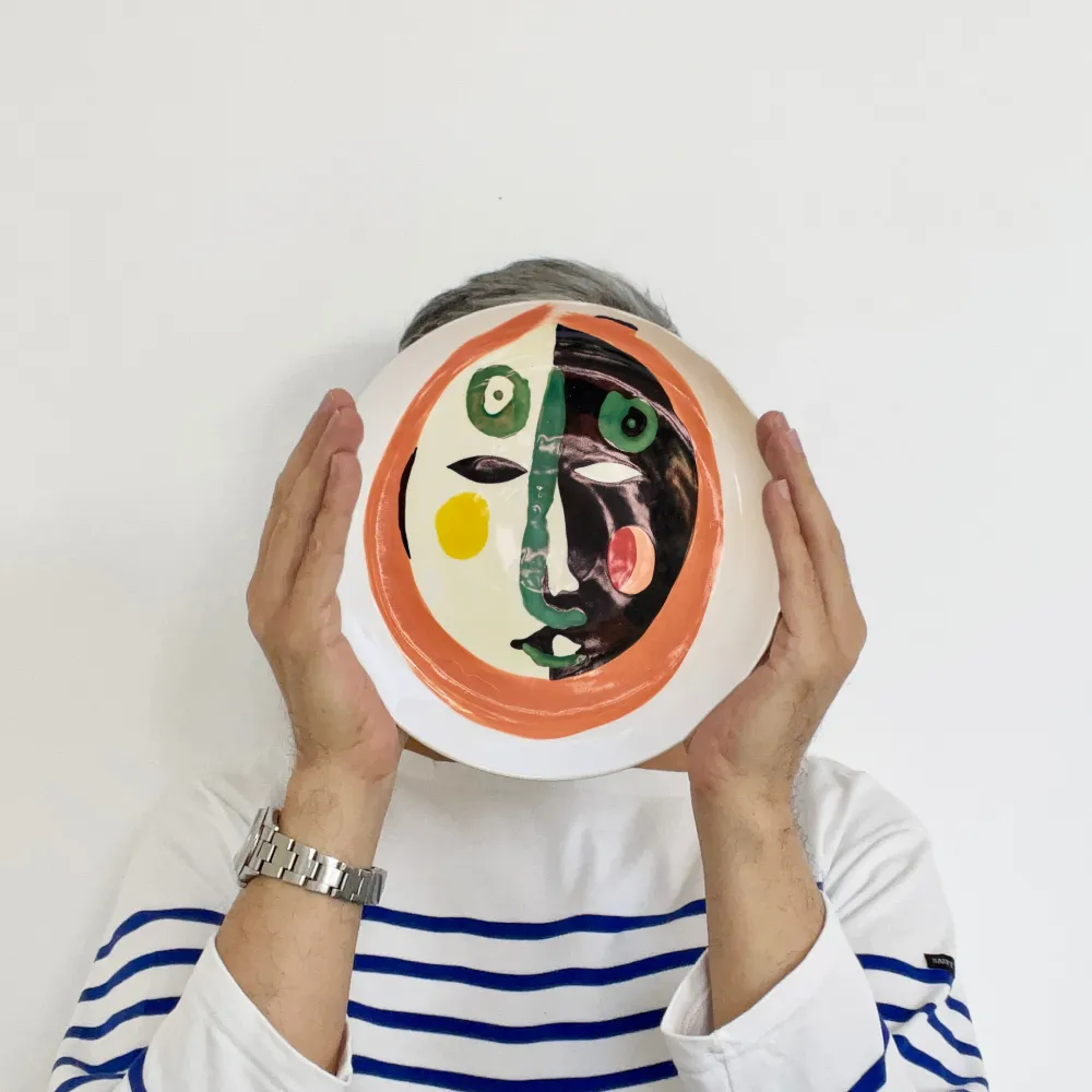 Serax Feast Collectie Ottolenghi Face 1 Bord M l22,5 x b22,5 x h2 cm