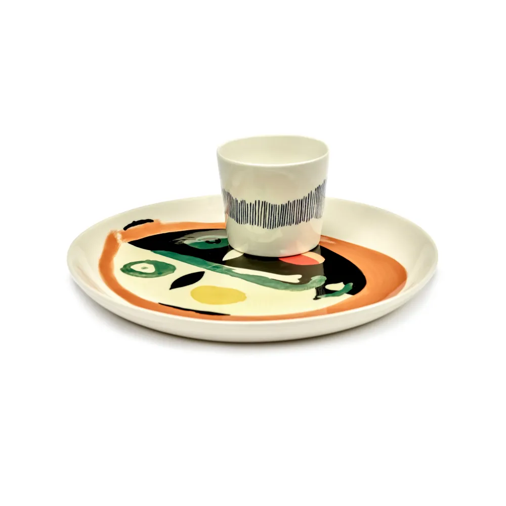 Serax Feast Collectie Ottolenghi Face 1 Bord M l22,5 x b22,5 x h2 cm