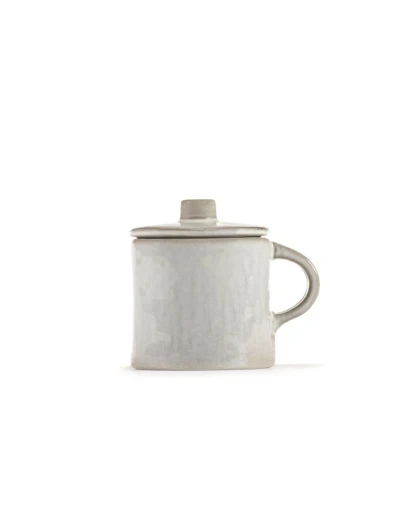 Serax - Marie Michielssen - ESPRESSOKOP + DEKSEL OFF WHITE LA MÈRE - Set van 2