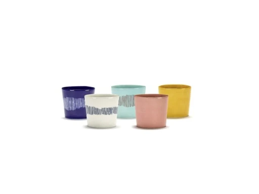 Serax - Ottolenghi - ESPRESSOKOPJE AZUUR ROOD FEAST - Set van 4