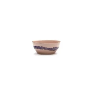 Serax - Ottolenghi - KOM S ROZE STRIPES BLAUW FEAST - Set van 4