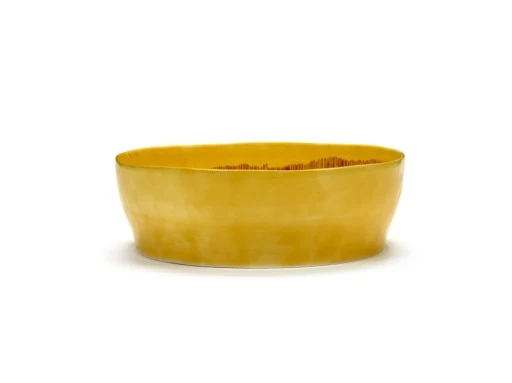 Serax - Ottolenghi - SALADEKOM GEEL STRIPES ROOD FEAST