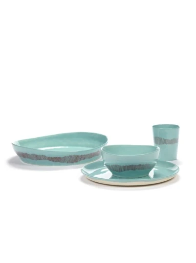Serax - Ottolenghi - SERVEERKOM S AZUUR STRIPES ROOD FEAST