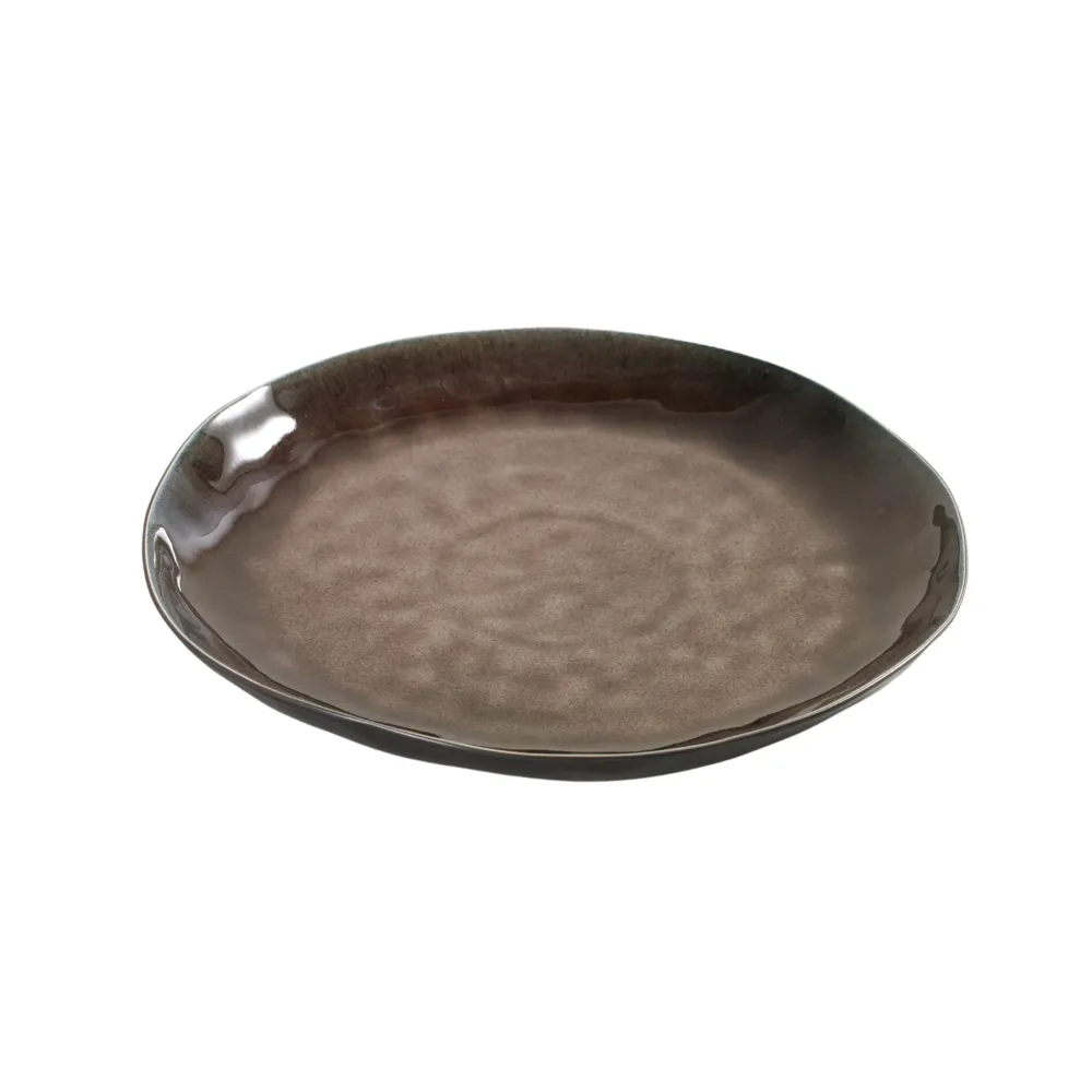 Serax Pure Collectie Pascale Naessens Bruin Rond Bord M l28 x b28 x h2,5 cm