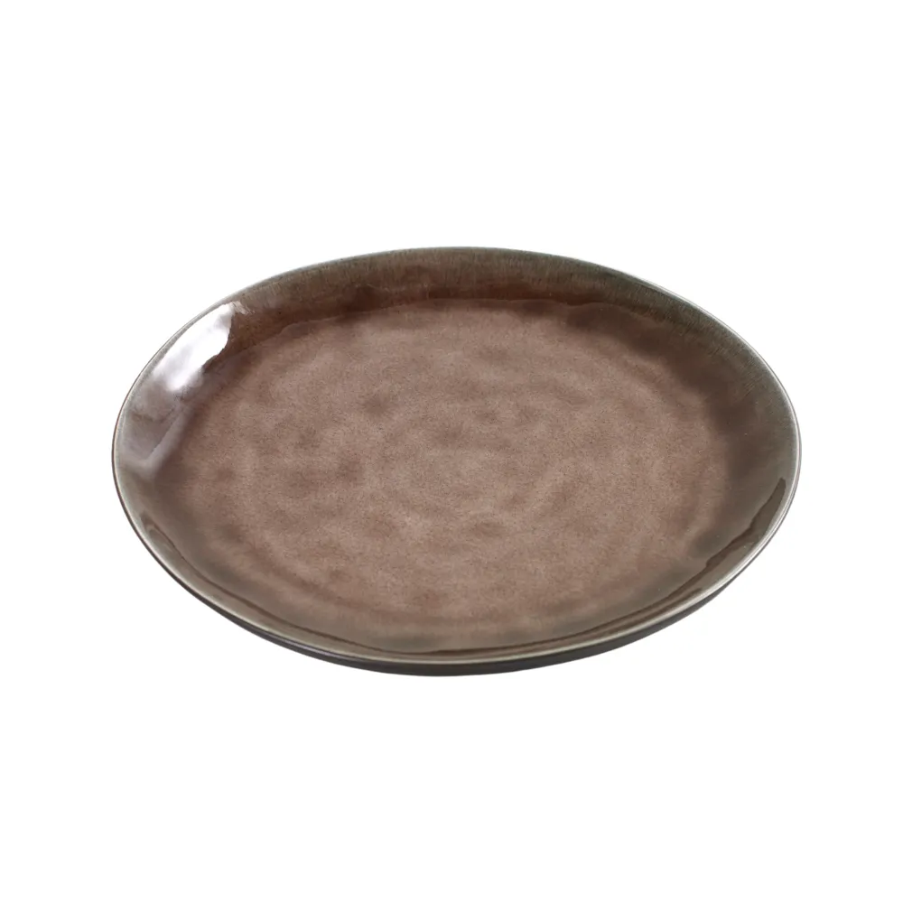 Serax Pure Collectie Pascale Naessens Bruin Rond Bord S l20,5 x b20,5 x h2 cm